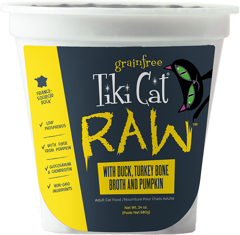 Tiki Cat Raw With Duck, Turkey Bone Broth And Pumpkin
